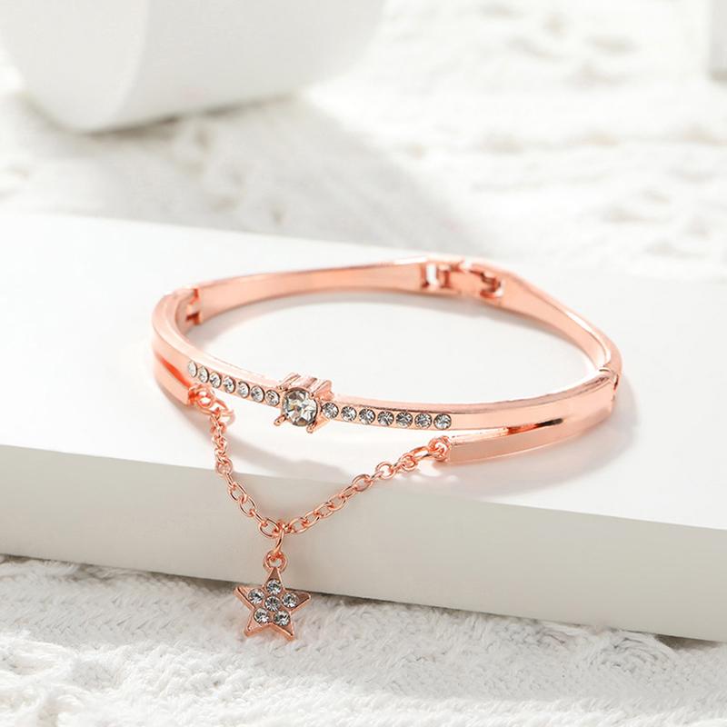 2025 New Luxury Jewelry Stainless Steel Bracelets & Bangles Female Heart Forever Love Charm Bracelet For Women Gifts