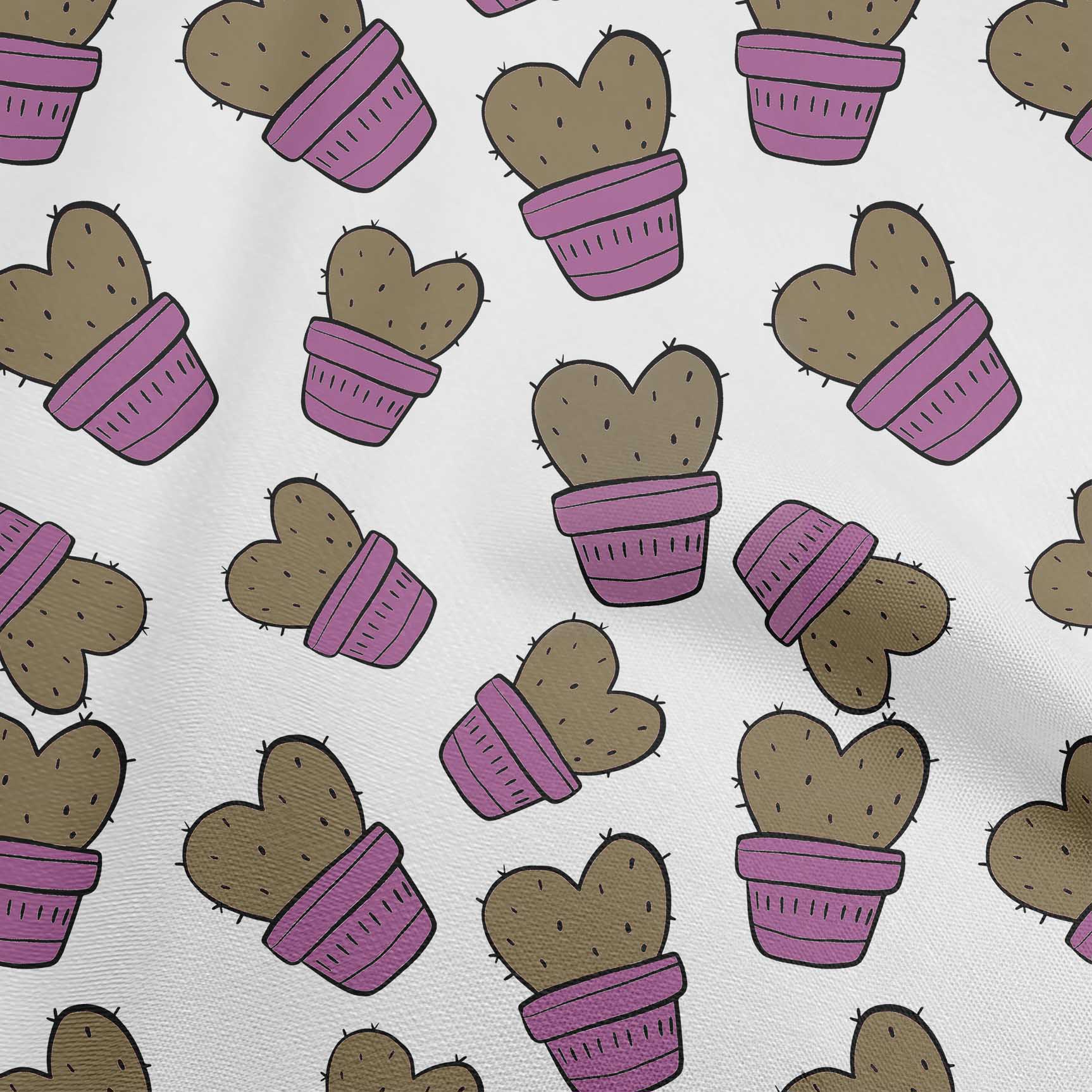 

oneOone Georgette Віскоза Темно-зелена тканина Кактус Швейні Ремісничі проекти Принти на тканині 42 дюйми 42 Inch Wide - Viscose Chiffon винний