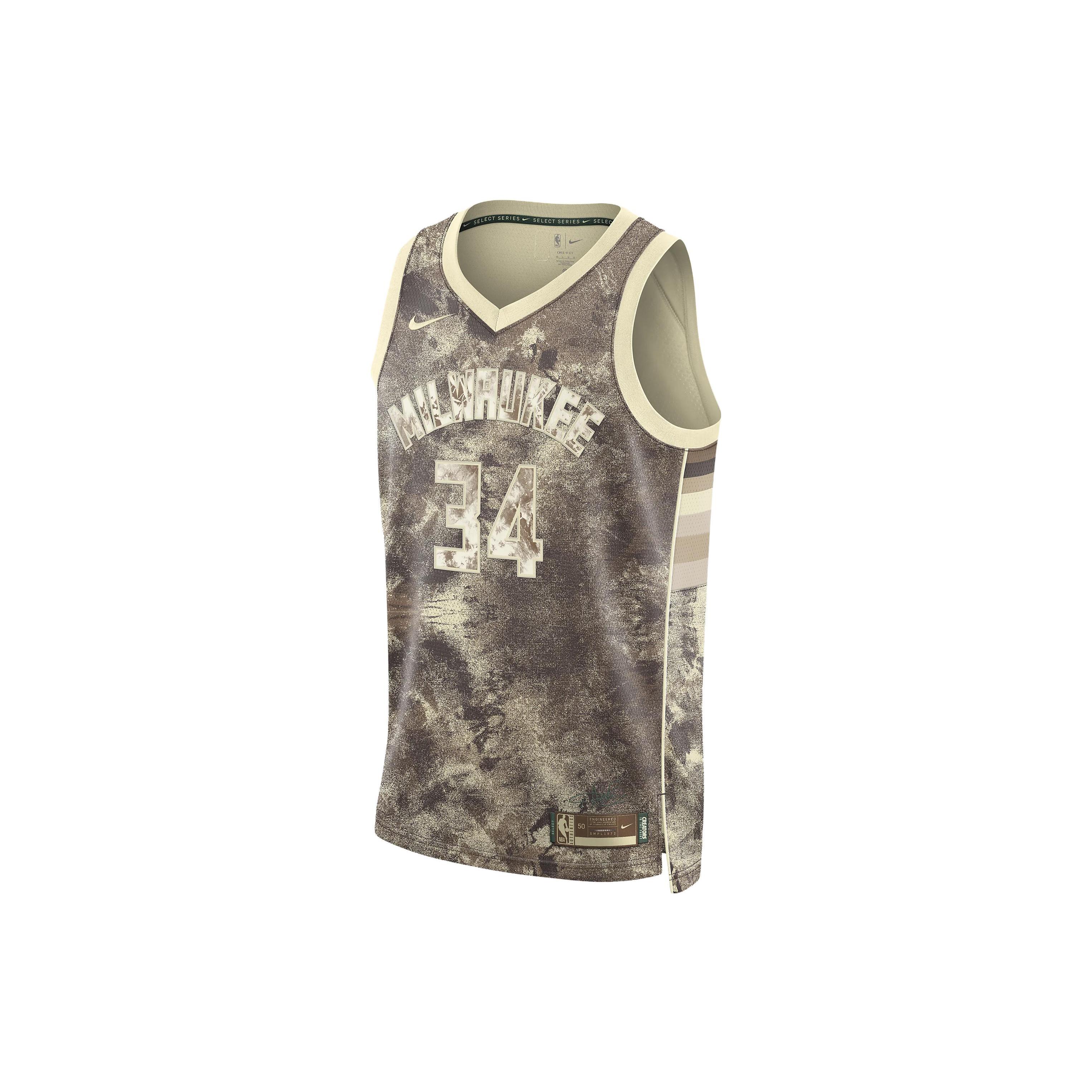 Nike Nba Antetokounmpo Milwaukee Dri Fit Jersey FD4095-280 S