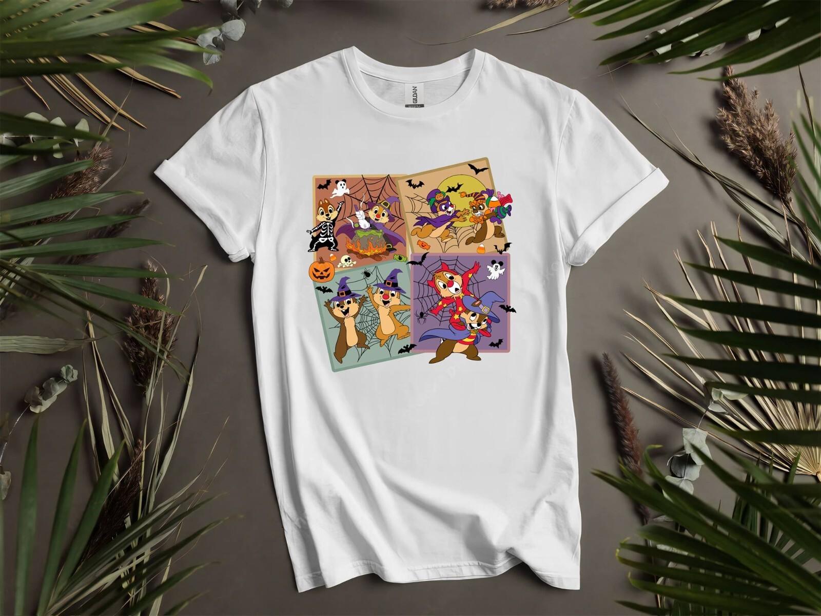 Chip n Dale Halloween T-Shirt Mens Womens Tees Top T Shirt Mens Womens Tees Top Men Women Unisex Tshirt I85 3XL