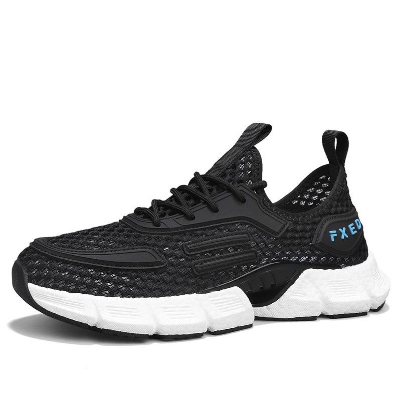 

Summer mesh breathable shoes men s casual sports mesh men s shoes trendy deodorant soft sole thin mesh shoes real popcorn 44 чёрный
