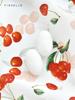 White cherry 100% natural silk scarf women square scarves crepe de chine silk shawl luxury gift headband wrap handkerchief