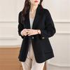 Women's Slim Fit Double-Sided Wool Coat with Lapel - 2025 New Style Fashion Outerwear