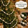 Acrylic Bead Garland Pearl Bead Garland Acrylic Tree Bead Garland  Christmas Tree Decor