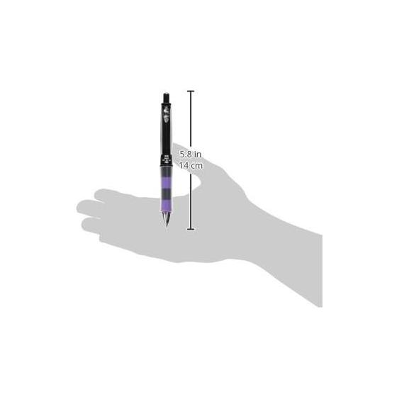 PILOT Dr.Grip CL Play Border Mechanical Pencil, 0.5mm, Black X Lavender (HDGCL50RPBLA) - Shake To Advance Lead, Interchangeable Ring Grip,