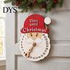 Christmas Party Supplies Advent Calendar Wooden Hanging Sign, 24 Days Welcome Sign with Rope, Countdown Plaque Santa Decorations For Living Room Cafe