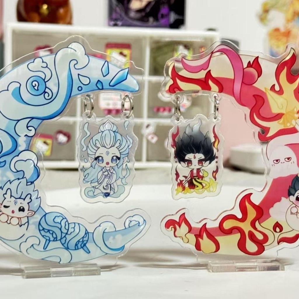 Creative Nezha Cartoon Acrylic Desktop Ornament