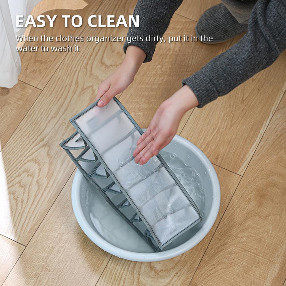 7 Grids/9 Grids Clothes Organizer Closet Organizer Storage Drawer Dividers with Handle Wardrobe