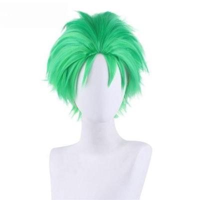 Tecknade figurer Cosplay kort grön fluffig värmetålig syntetisk peruk fest fest