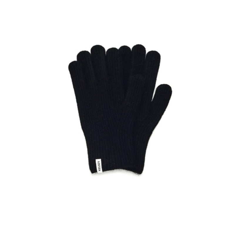 Velsey Wool Blended Classic Lip Glove [BLACK]