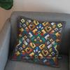 2D Geometric & Leopard Pattern Throw Pillow Pattern Cushion Cover Suitable For Sofa Bedroom Car Pillow Cover