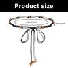 Böhmische geflochtene Taillenkette für Damen Herren Weicher Nylon Körperschmuck Perfekt für Festivals Strandoutfits