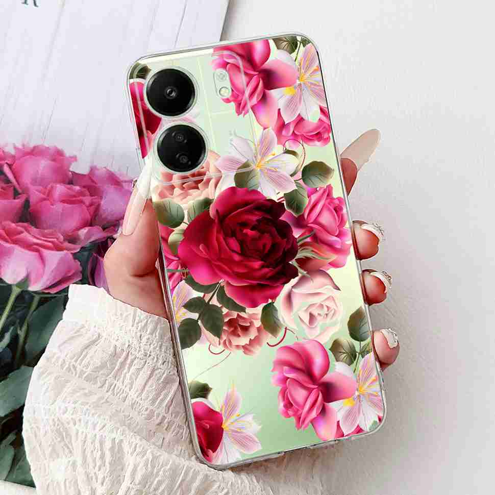 For Xiaomi Redmi 13C 4G Case Redmi13C 2023 New Fashion Pattern Cover Silicone Soft Phone Case For Xiaomi Poco C65 PocoC65 Fundas