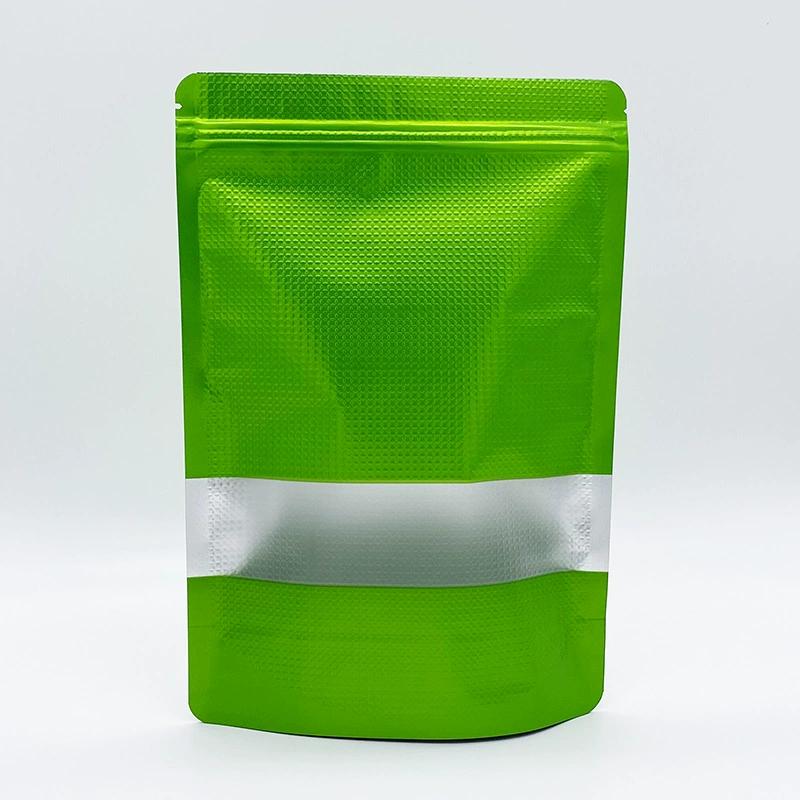 Colorful Embossed Window Standing Aluminum Foil Bag, High-end Moisture-proof and Light Avoiding Sealed Bag, Standing Visible Window Snack Packaging