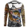 Fishing Series 3D Digital Printed Men's Street Trendy Round Neck Long Sleeve T-shirt