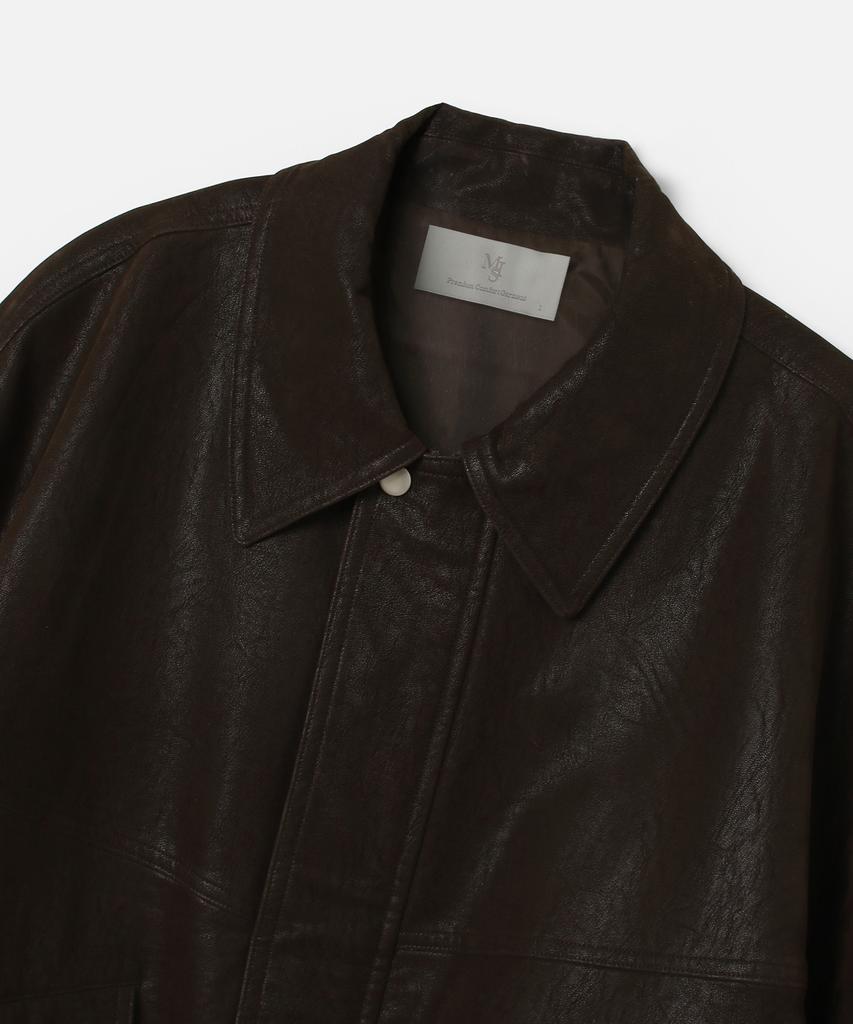 Mood Inside Stitch Faux Suede Jacket_Brown