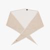 Saint Luxure 100% Wool Triangle Petite Muffler Ivory