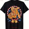 Funny Gingerbread Wrestling T Shirt for Adults Black 100 Cotton Wi Vintage Washed Top For Everyday Wear Fashion Breathable