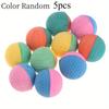 Cat Foam Ball Toys Pet Interactive Chase Sponge Balls for Pets Soft Bouncy Quiet Durable Bite Resistant Easy Clean Rubber Balls