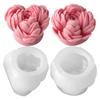 Silicone Molds Peony Flower Candle Molds Epoxy Resin Molds Craft Molds Handmade Castings Molds Plasters Molds