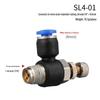 Pneumatic Fitting Combo: SL Throttle Valve 8-02, SL6-01 Component, 10-02 Insert Cylinder, Air Pump
