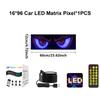 Car Devil Eye LED Car Ambient Light Sign Pixel Panel Light Flexible LED Display Ar Led Matrix Panel DIY Programmable Scrolling