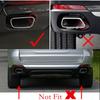 Black Exhaust Tips Tailpipe Muffler Trim For BMW X5 F15 2014-2018 M Sport