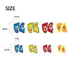 Popular 2PCS/Set Home Decoration Ladder Children Baby Cute Wall Stickers Cartoon Kindergarten Feeted Shape Footprints  Jewelry Accessory