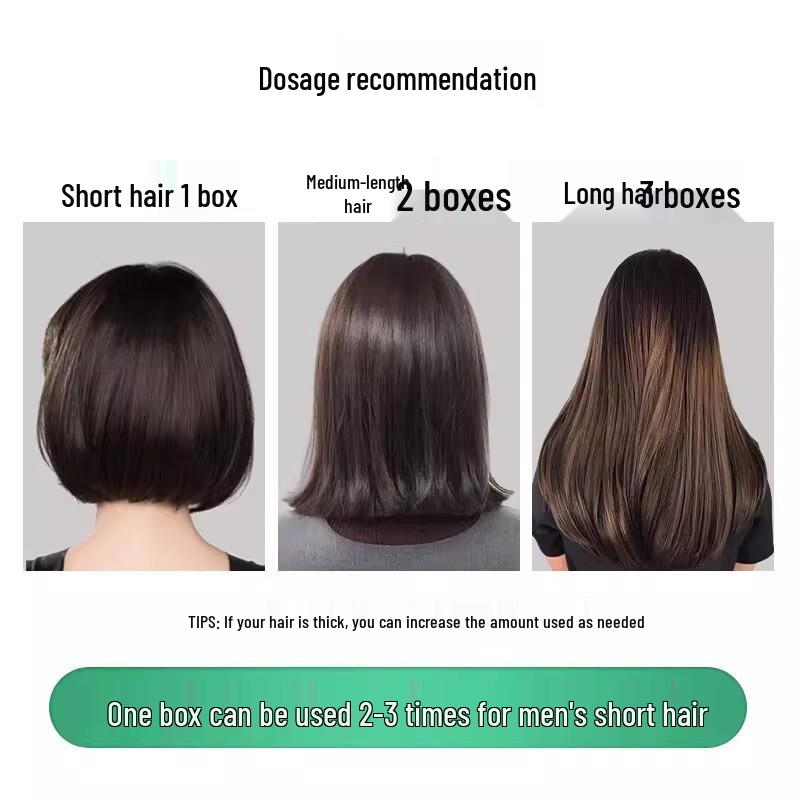 Zhang Hua Si Jing Plant-Based Black Hair Dye Cream To Cover Gray Hair