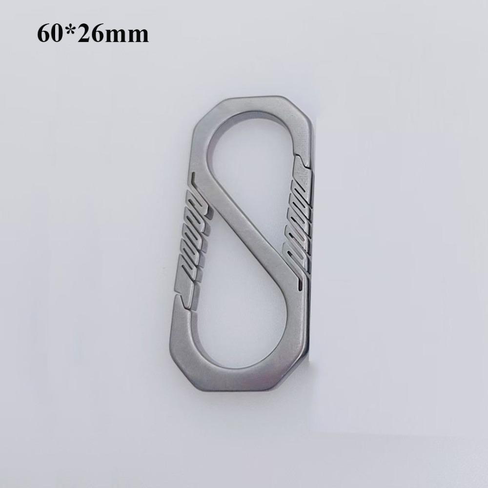 Echt Titan Legierung Keychain Tragbare Schlüsselanhänger Schnalle Anhänger Mann Auto Keychain Outdoor-Tool
