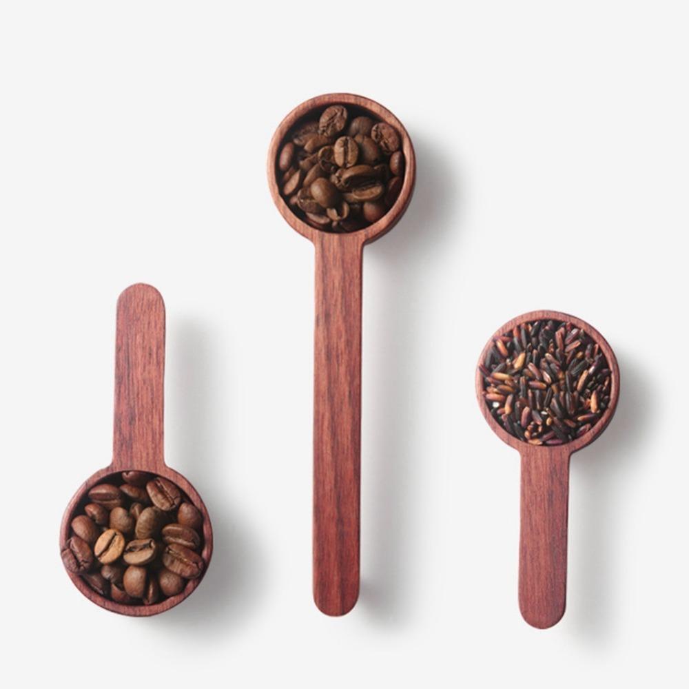 Brown Measuring Scoop Wooden Coffee Spoon Kitchen Accessories Wooden Coffee Scoop  Coffee Measuring