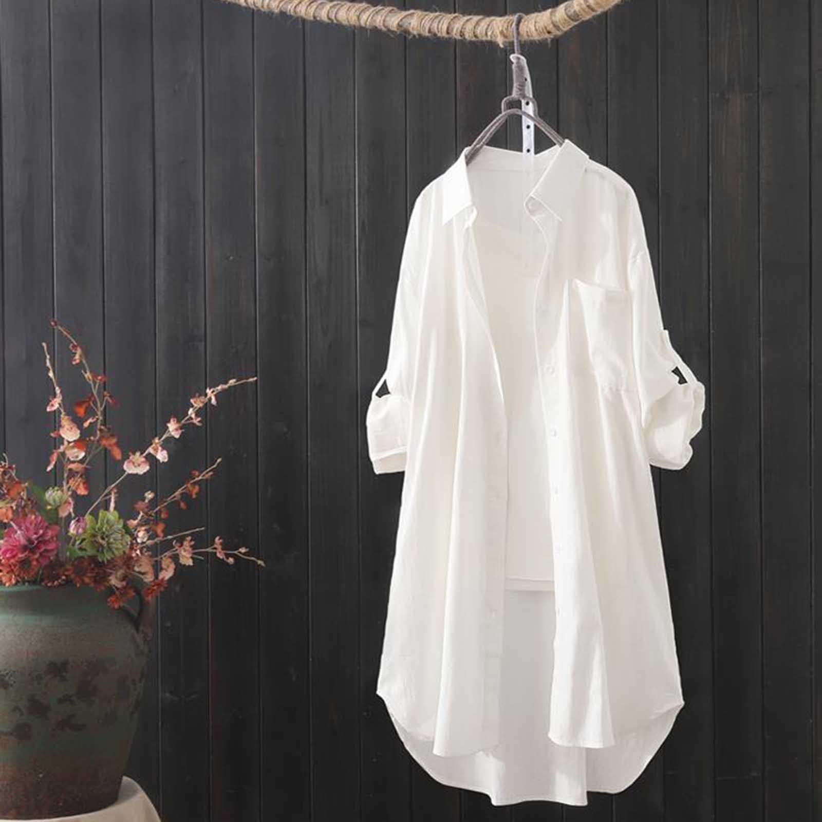 

Женская мода, однотонный свободный повседневный кардиган, тонкая внешняя блузка, топ XL белый