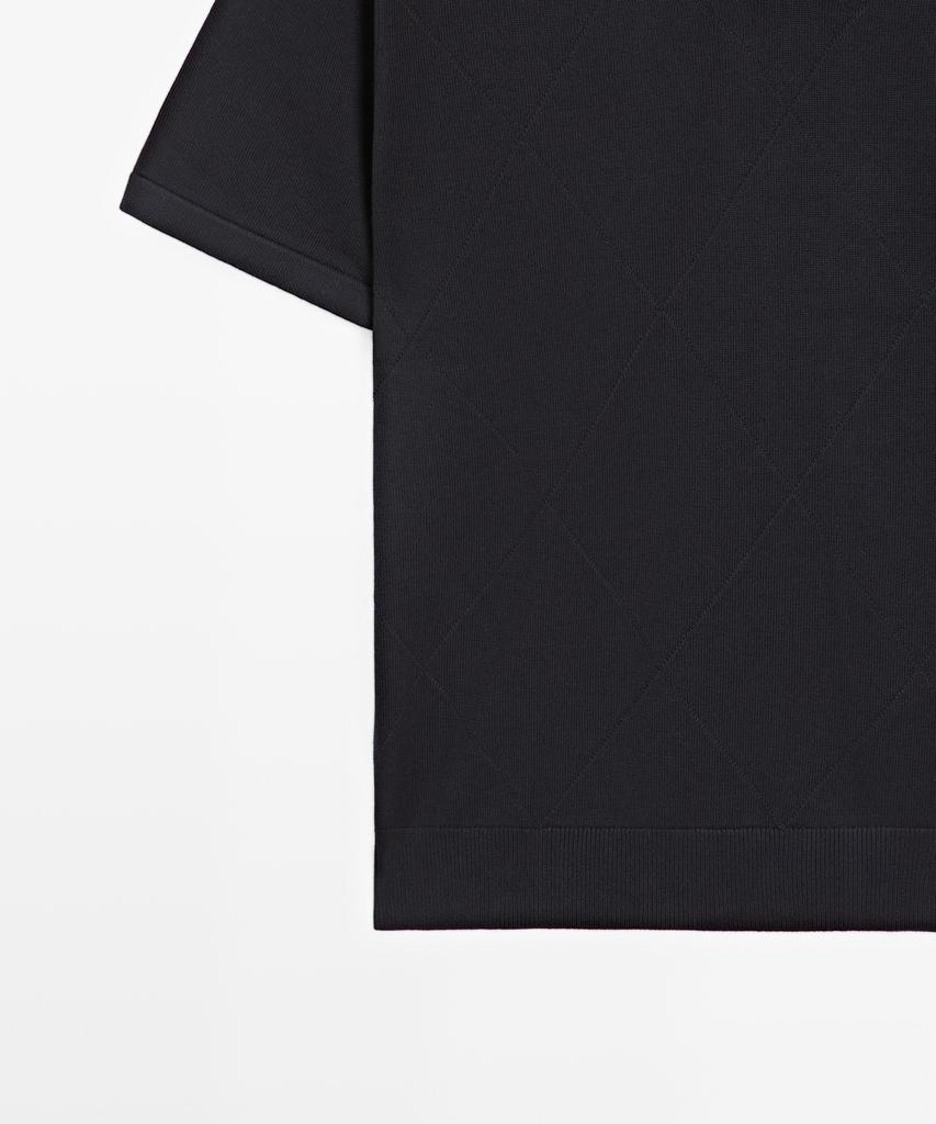 Masimodutti 100% Cotton Short Sleeve Polo Shirt