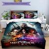 3pcs The Witcher Design Cover Set - HD Printed Bedding with 1 Cover and 2 Pillowcases - Perfect for Home and Dorm Decor