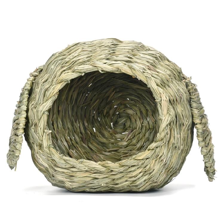 Natural Straw Hamsters Cage Huts House Pet Straw Nest Rabbit Grass Bed Cage 1