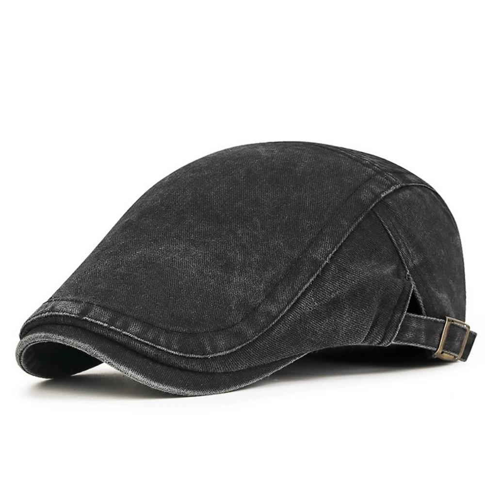 Hot Sale Vintage Painter Beret Unisex Fashion Flat Visor Cap Casual Autumn Retro Cotton Solid Newsboy Hat Summer Adjustable