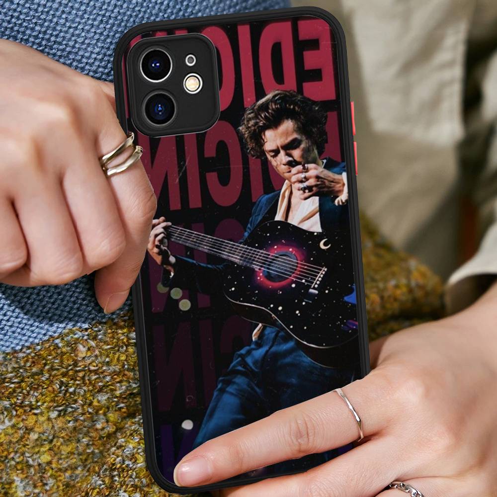 Pop Singer Harry Styles Matte Protective Case For IPhone 16 15 14 13 12 11 Pro Max X XS MAX Protection Case