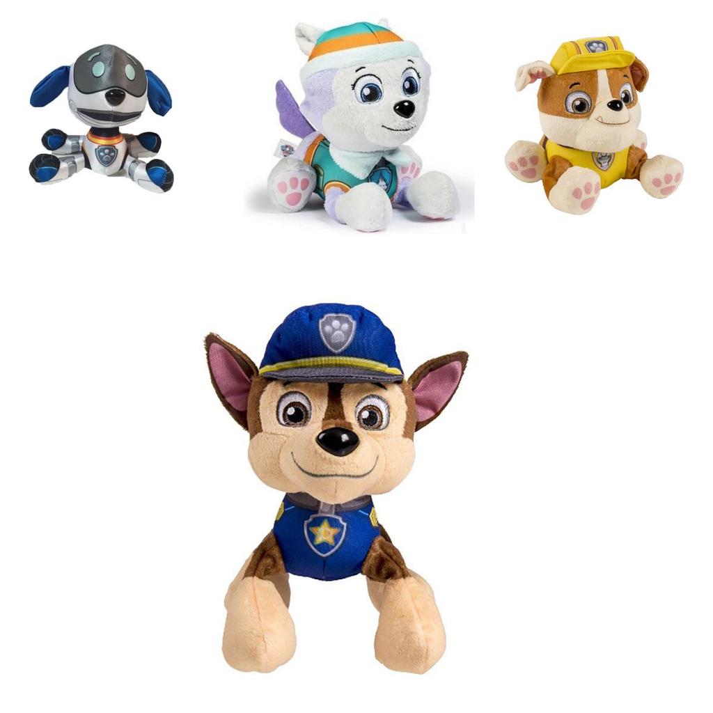 Set di peluche carino e coccoloso Paw Patrol con Ryder, Marshall, Rubble, Chase, Rocky, Zuma, Skye