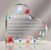 Acrylic Heart-Shaped Gifts Decor Sign For Girlfriend Mother and Friend Birthday Christmas Mothers Day and Valentine's Day Gifts
