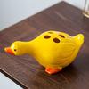 Duck Toothbrush Holder Ceramic Cute Toothbrush Organizer Decorative Cartoon Duck Toothbrush