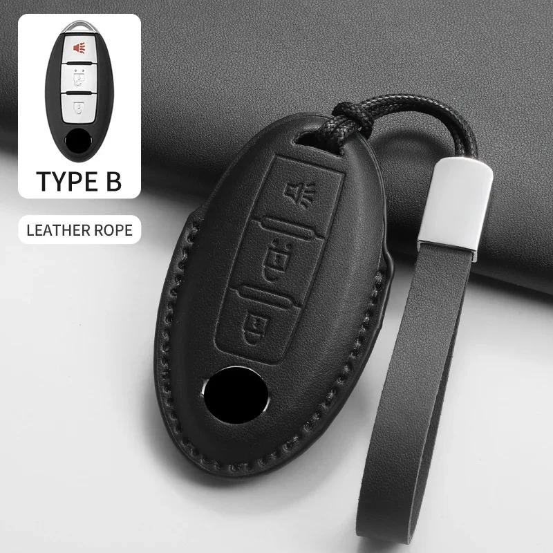 Autoschlüsselhülle Abdeckung Schale Fob für Nissan J11 J10 Versa Maxima Altima Rogue Sentra Murano Trail für Infiniti FX35 QX60 Autoschlüsselanhänger