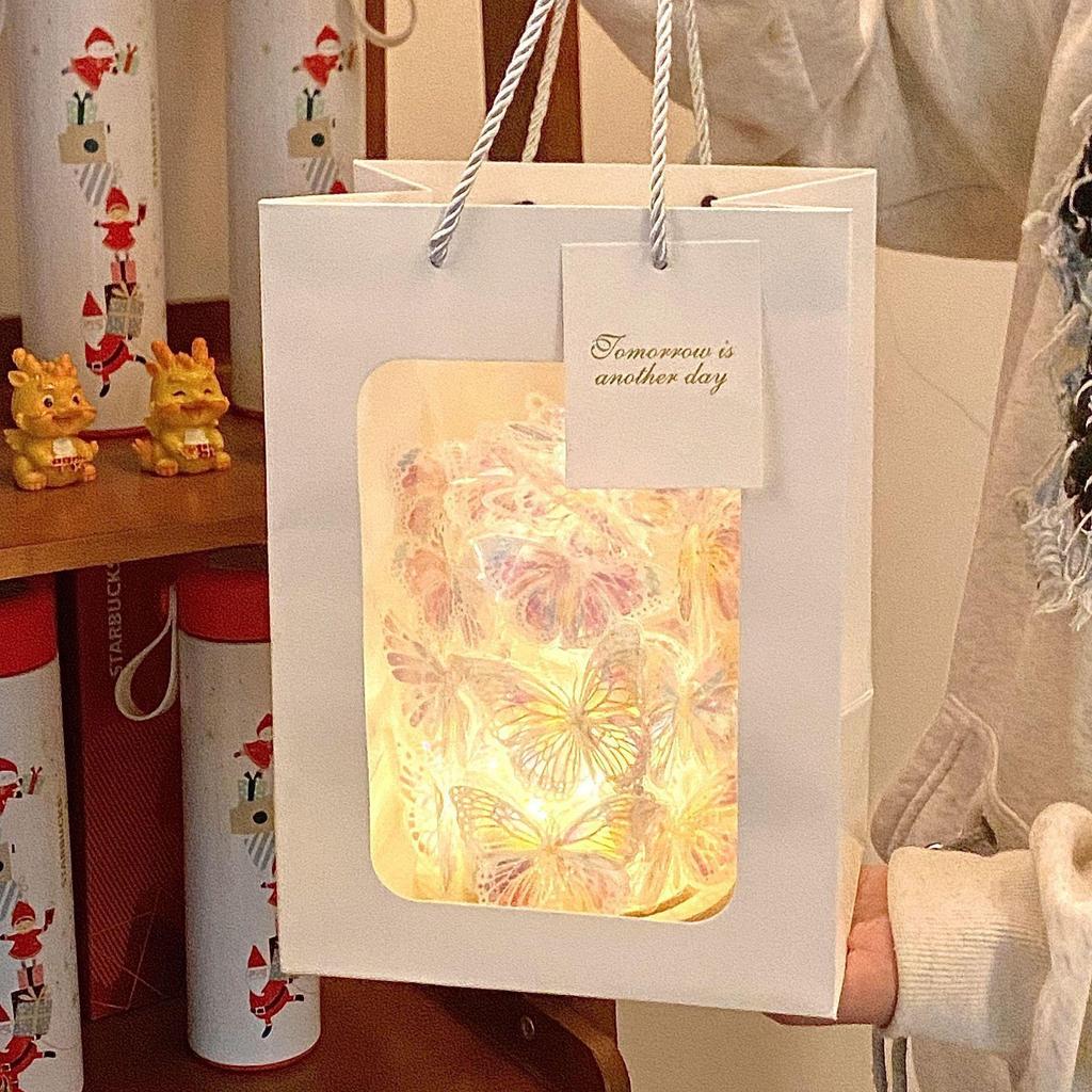 Romantic Qixi Butterfly Lamp Gift Set for Girls & Couples: Decor & Birthday Surprise