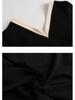 2024 Plus Size Square Neck Slimming Spaghetti Strap Dress & Cardigan Set