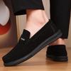 Fashion British Style Men's Outdoor Breathable Outdoors Loafers Fashion Brand Men's Comfortable Soft Sole Suede Round Toe Casual Shoes