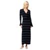 French Connection Womens/Ladies Ottie Striped Knitted Knitted Bell Sleeve Maxi Dress