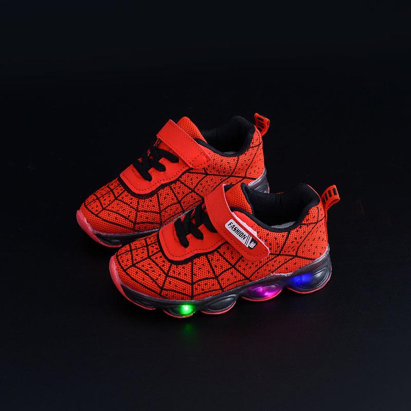 

Boys Shoes, Girls Single Shoes, Illuminated Sports Shoes 21 красный