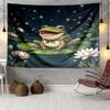 Frog In Top Hat Serenade Tapestry Room Decoration Wall Hanging for Living Room Bedroom, dormitory, Birthday and Christmas gifts