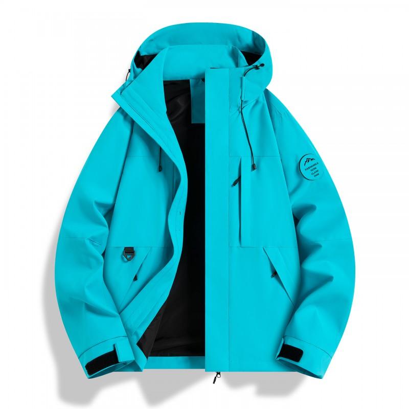 3-in-1 Waterproof Windproof Hiking Jacket With Removable Fleece Liner Men Women Outdoor Trekking Camping