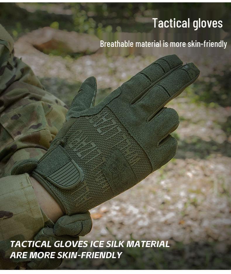 Cross-border Tactical Wear-resistant Non-slip Motorcycle Gloves with Sunscreen & Touchscreen Features for Outdoor Riding.