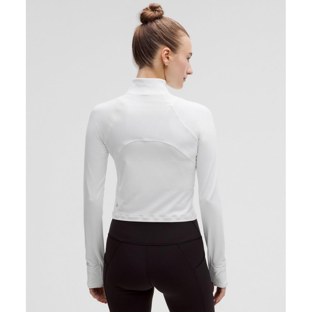 Lululemon It S Rulu Cropped Half Zip  Updated whIte